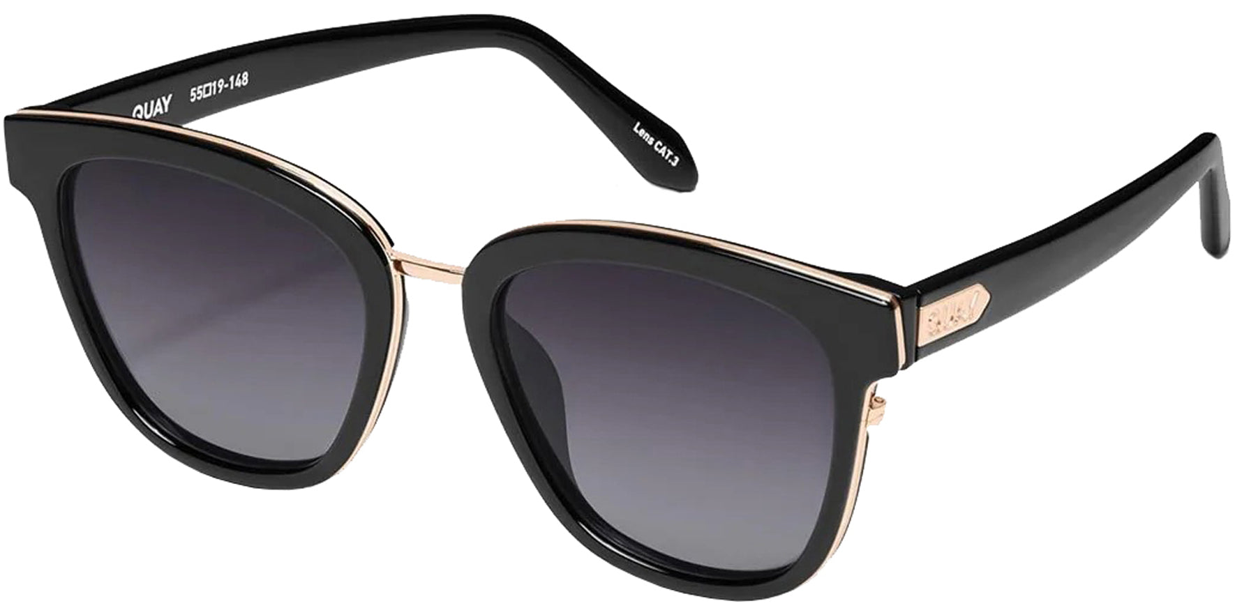 Quay Polarized Act Natural Cat-Eye w/ Gradient Lens