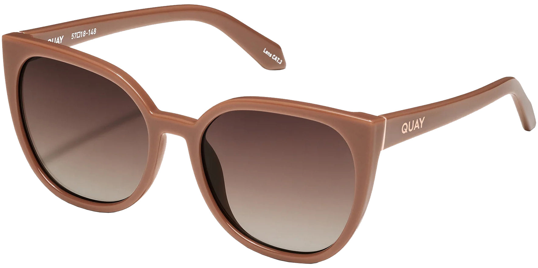 Quay Staycation Rounded Cat-Eye w/ Gradient Lens