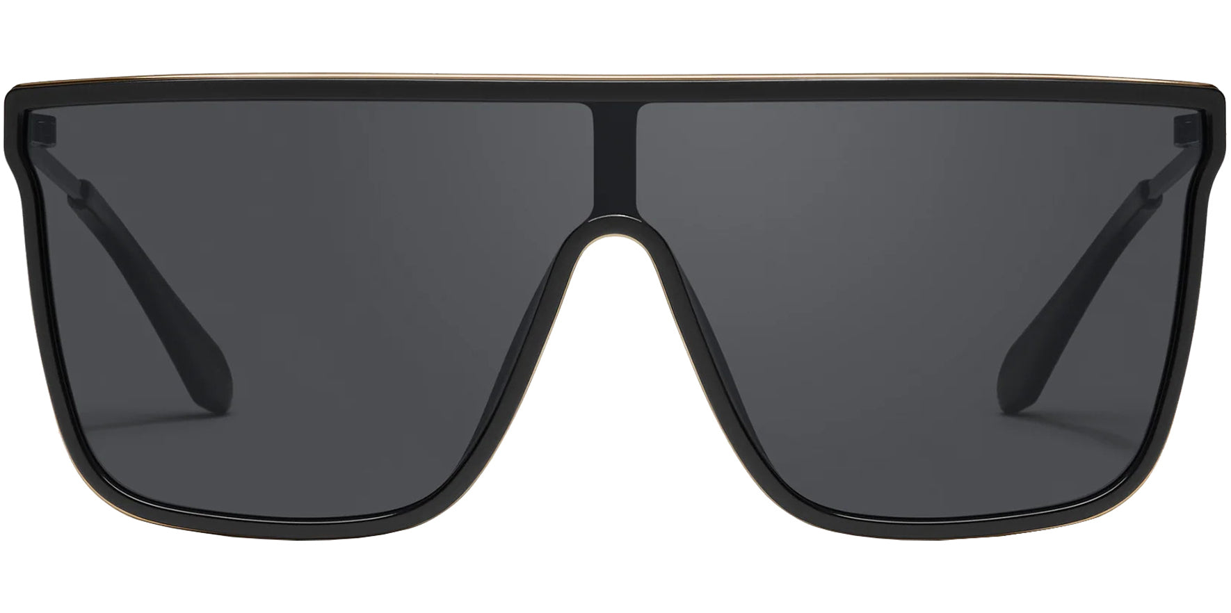 Quay Nightfall Remixed Polarized Black Pilot Shield