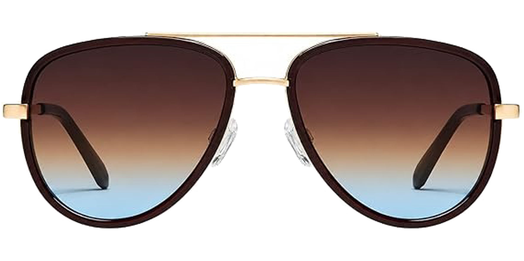 Quay All In Medium Aviator w/ Gradient Lens