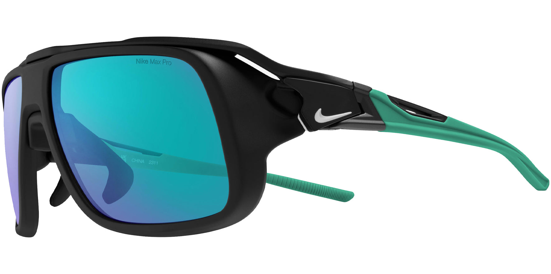 Nike Flyfree Soar Matte Black Sport Wrap w/ Mirror Lens + Bonus Lens