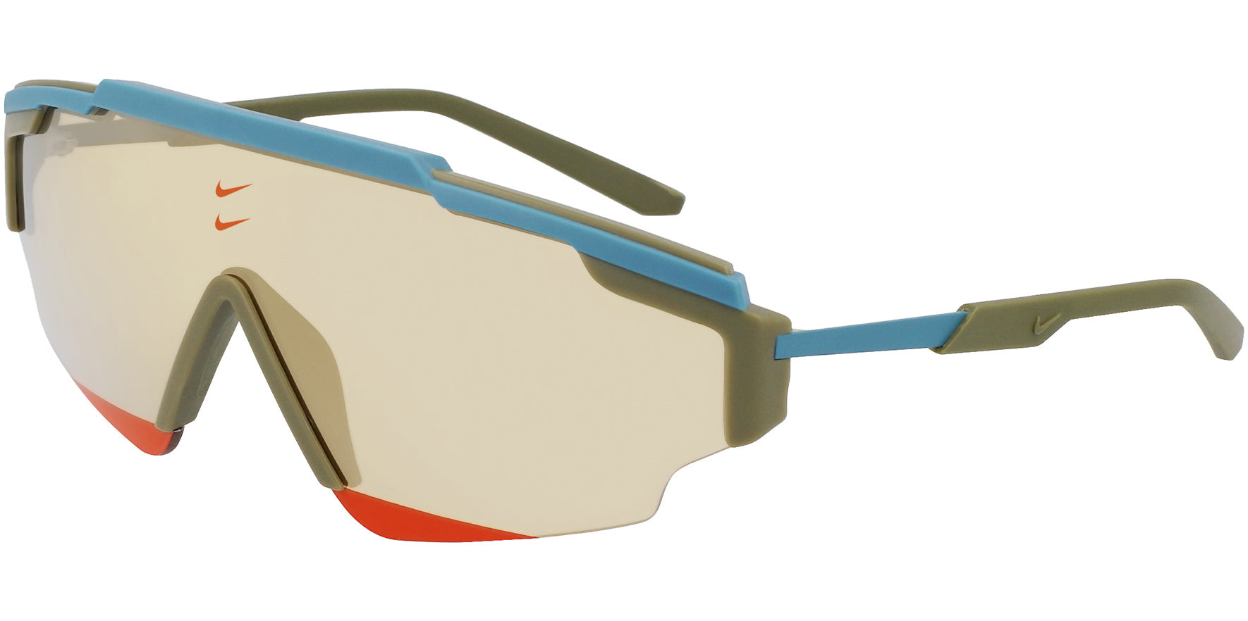 Nike Marquee Edge M Semi-Rimless Sport Shield w/ Mirror Lens