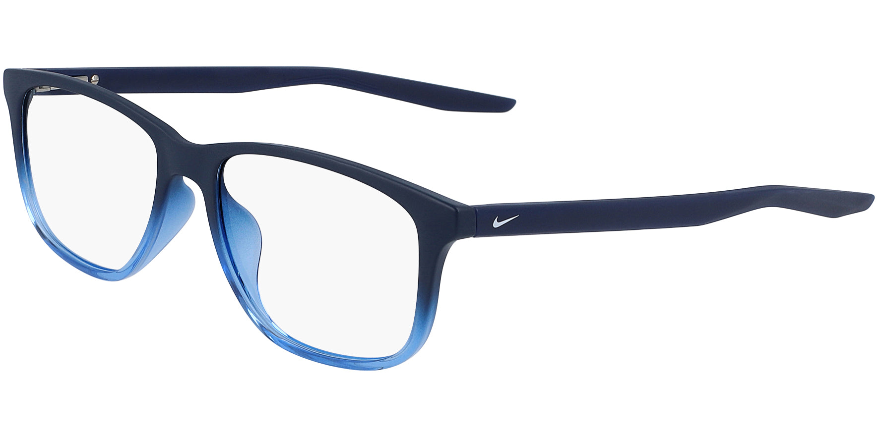 Nike Optical Matte Midnight Navy Fade Rectangle Eyeglass Frames
