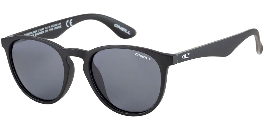 O'Neill Summerlea 2.0 Polarized P3 Round Sunglasses (Matte Black/Grey,104P-51)