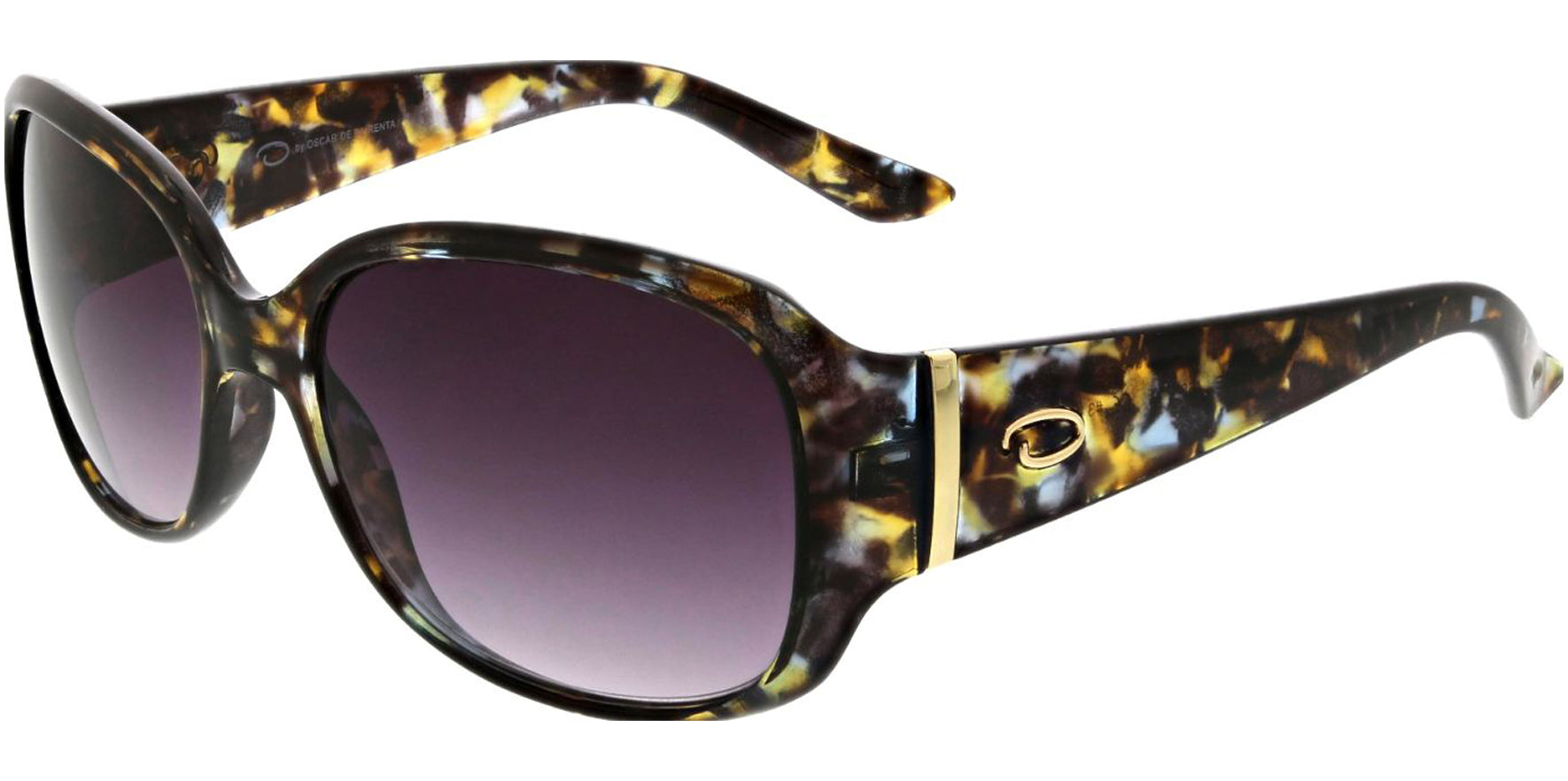 Oscar By Oscar De La Renta Oval w/ Thick Tortoise Temples