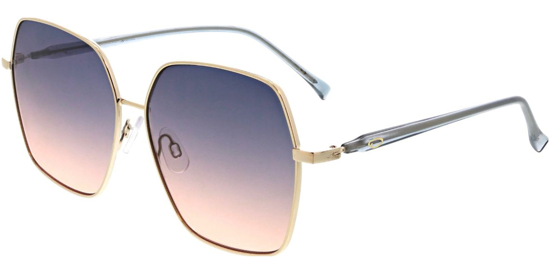 Oscar By Oscar De La Renta Oversized Geometric Square w/ Gradient Lens