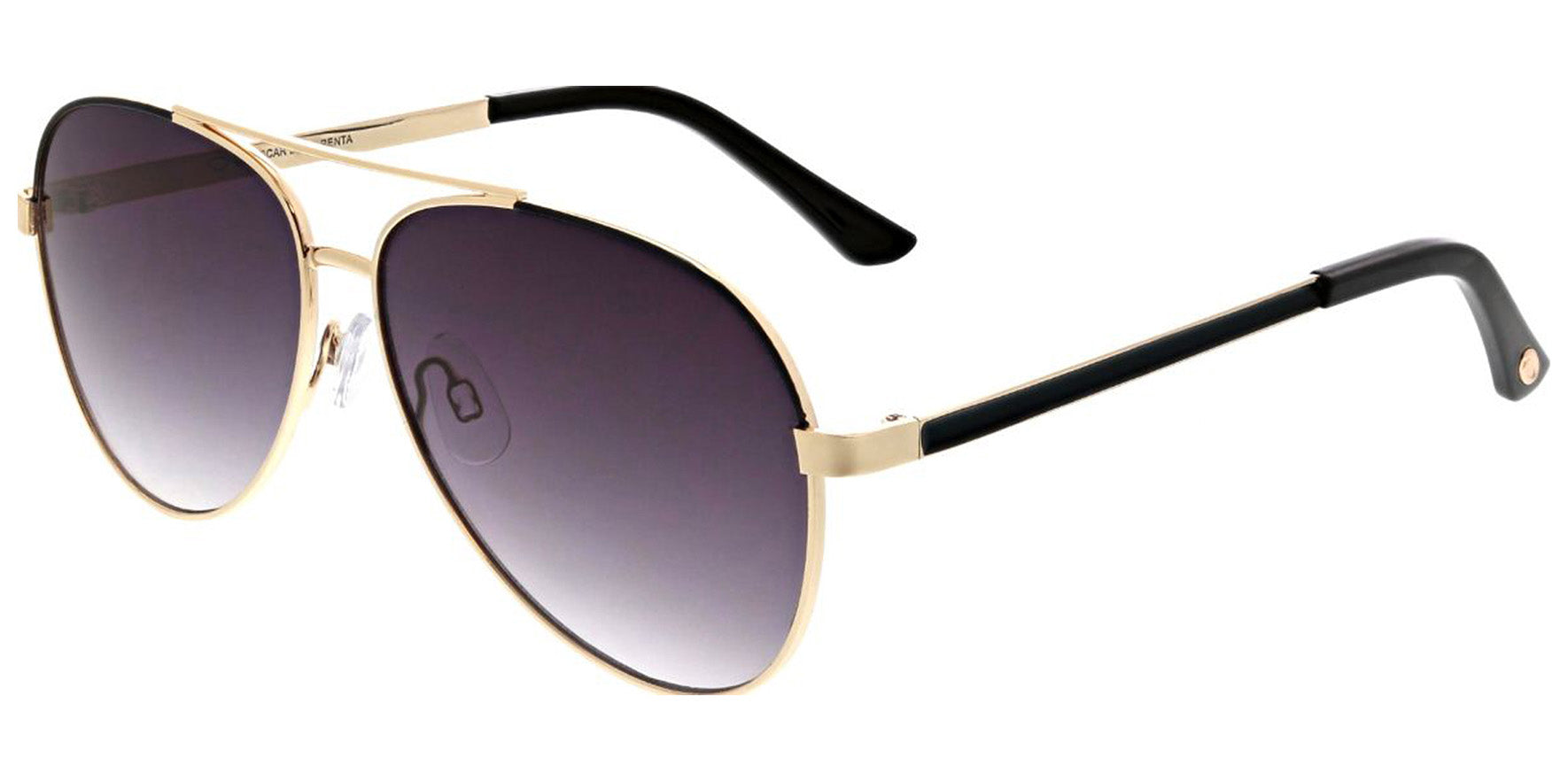 Oscar By Oscar de la Renta Gold-Tone Aviator w/ Gradient Lens