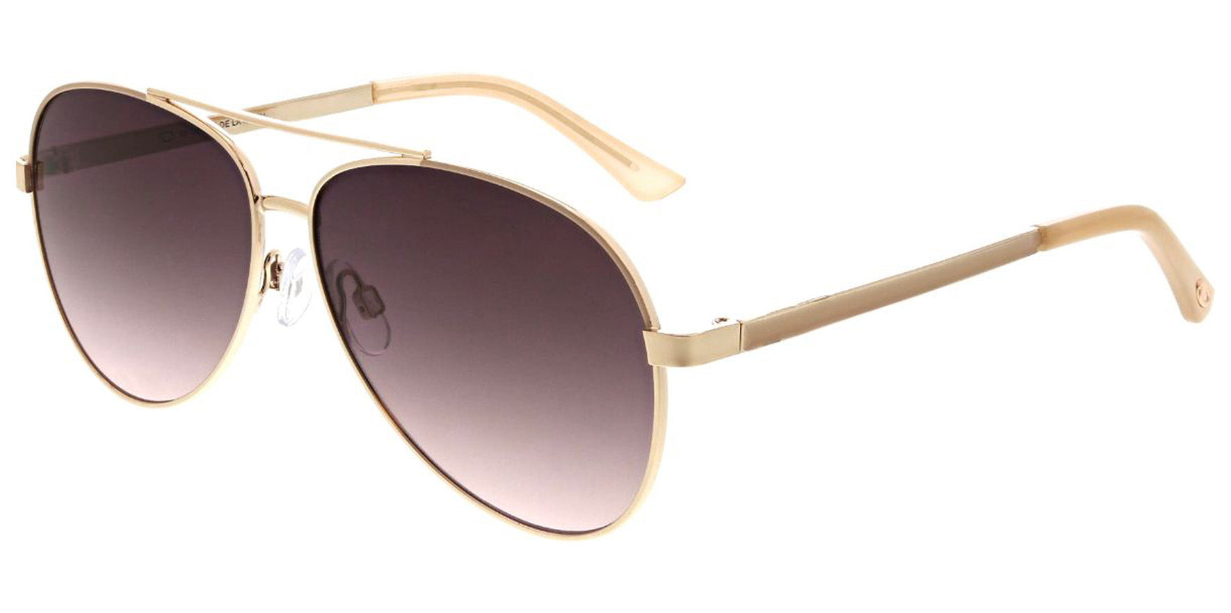 Oscar By Oscar de la Renta Gold-Tone Aviator w/ Gradient Lens