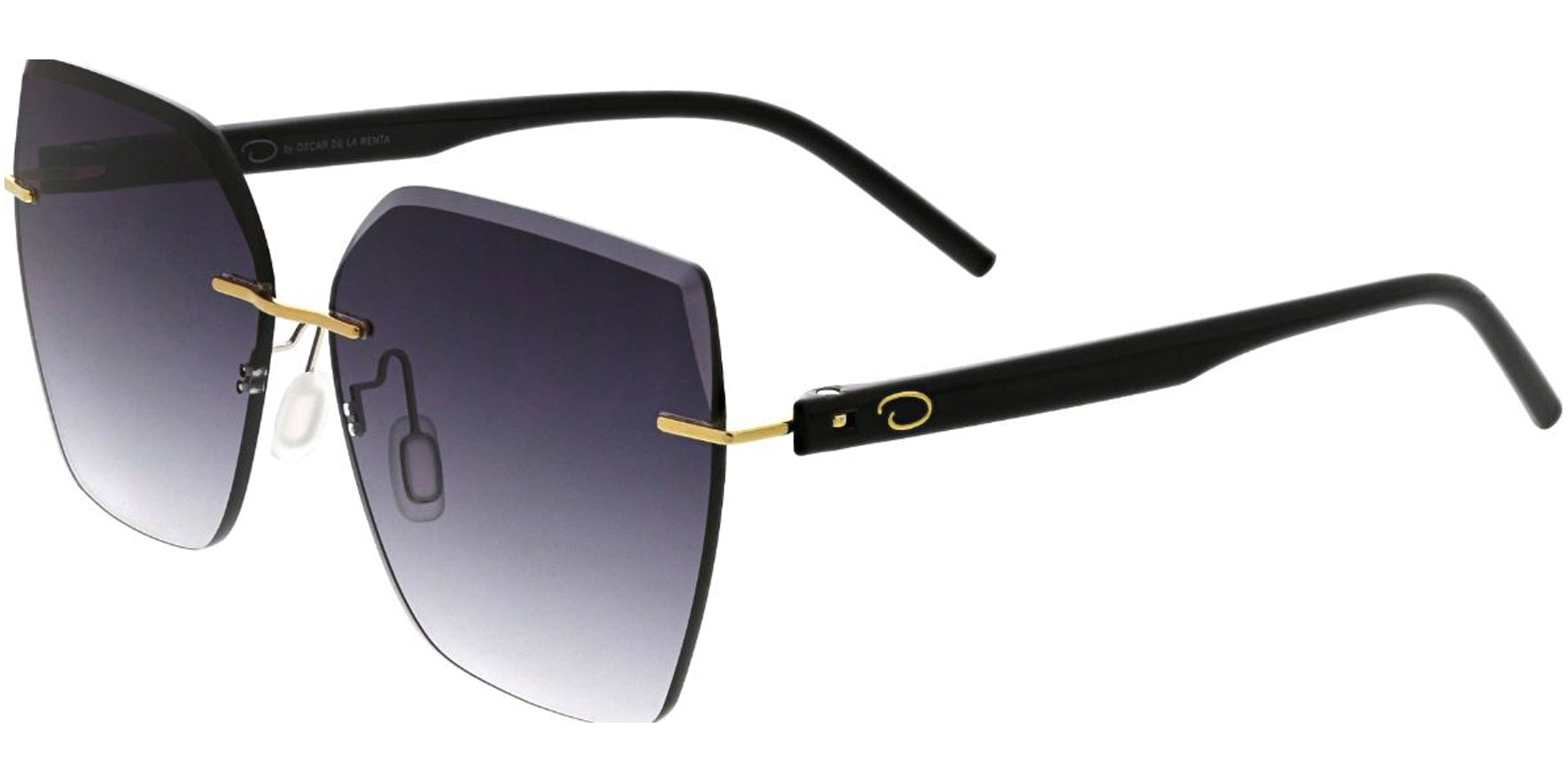 Oscar By Oscar de la Renta Women's Rimless Butterfly w/ Gradient Lens