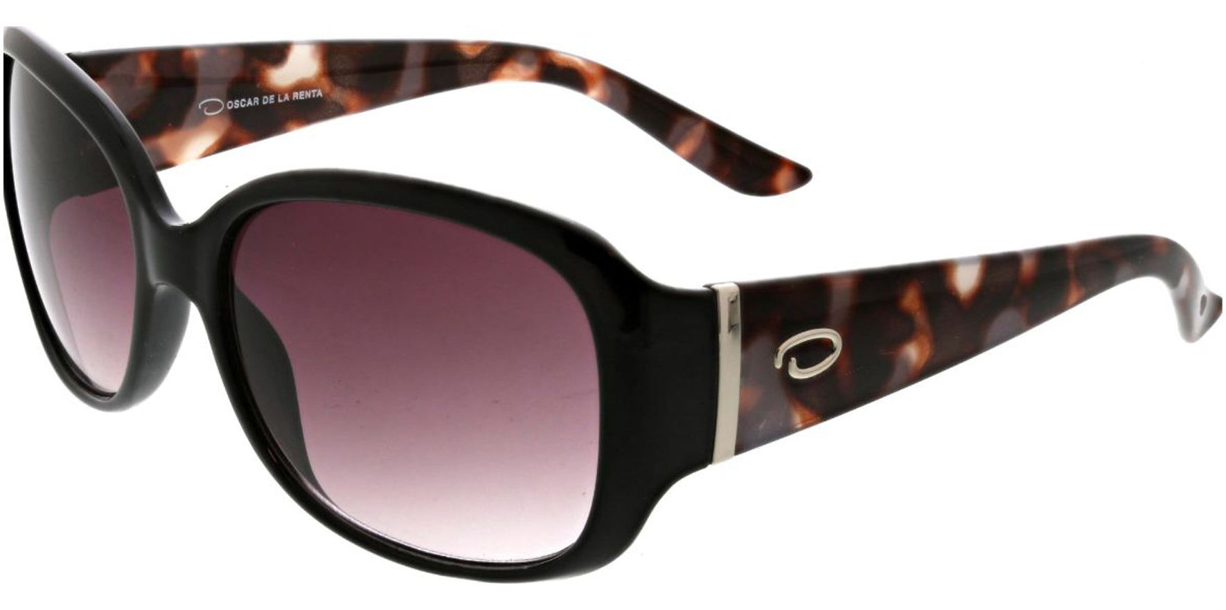 Oscar By Oscar De La Renta Oval w/ Thick Tortoise Temples