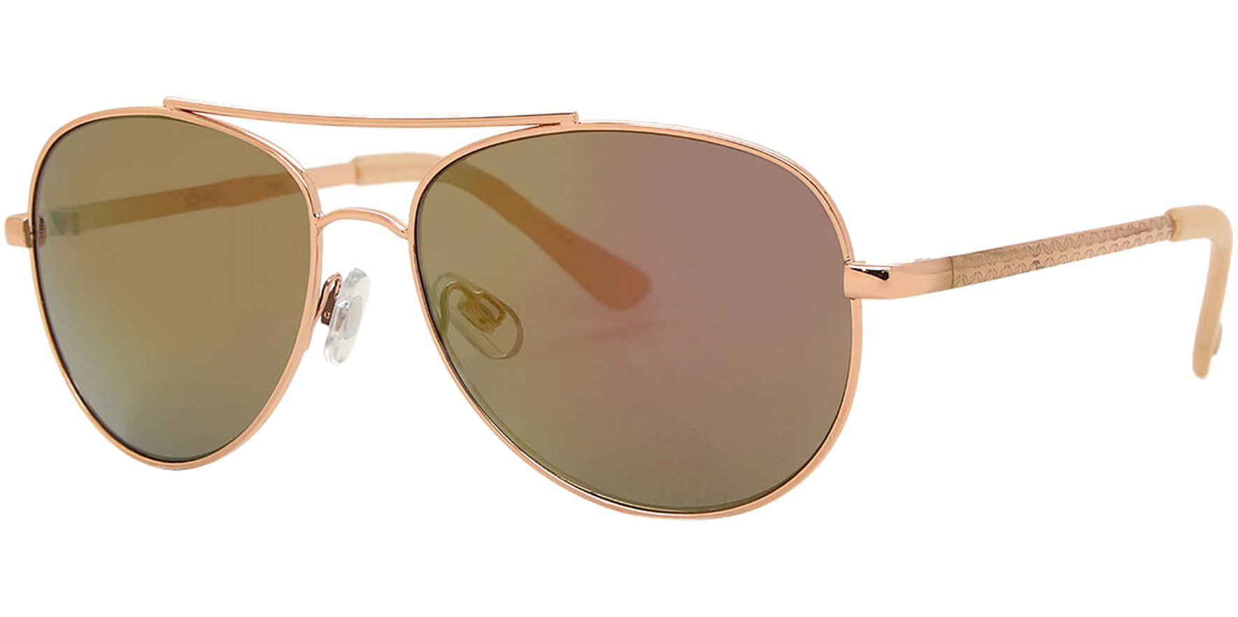 Oscar By Oscar de la Renta Slim Metal Aviator w/ Acetate Tips
