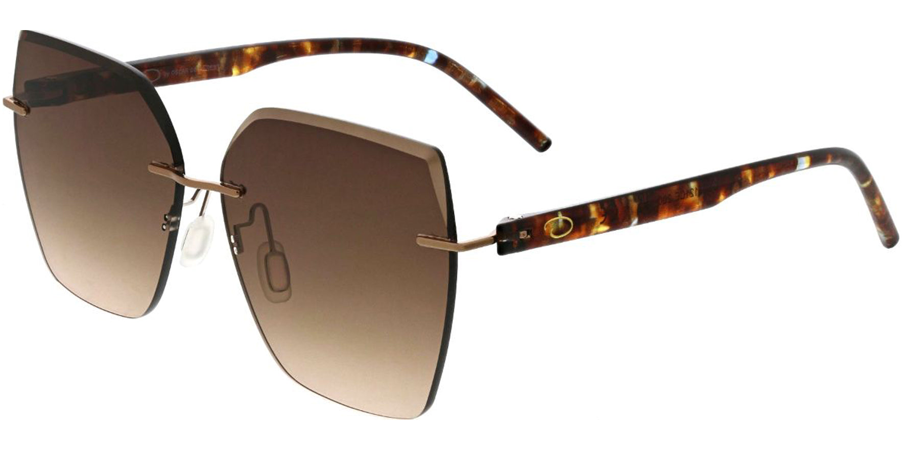 Oscar By Oscar de la Renta Women's Rimless Butterfly w/ Gradient Lens
