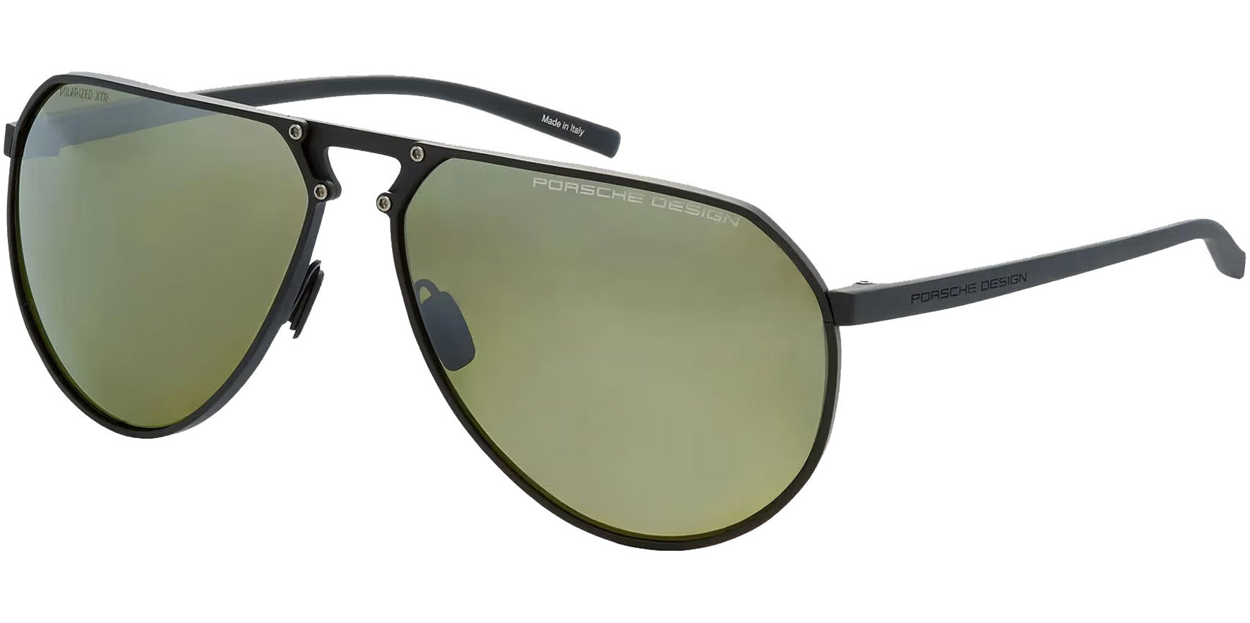 Porsche Design Hexagon Series Black Aviator w/ VisionDrive XTR Lens