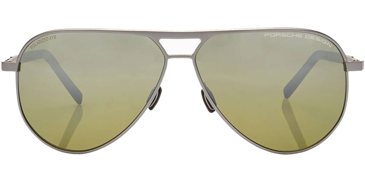 Porsche Design Polarized Titanium Aviator w/ Spring Hinges