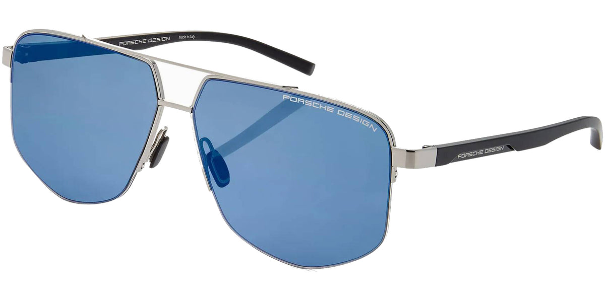 Porsche Design Semi-Rimless Geometric Navigator w/ Mirror Lens