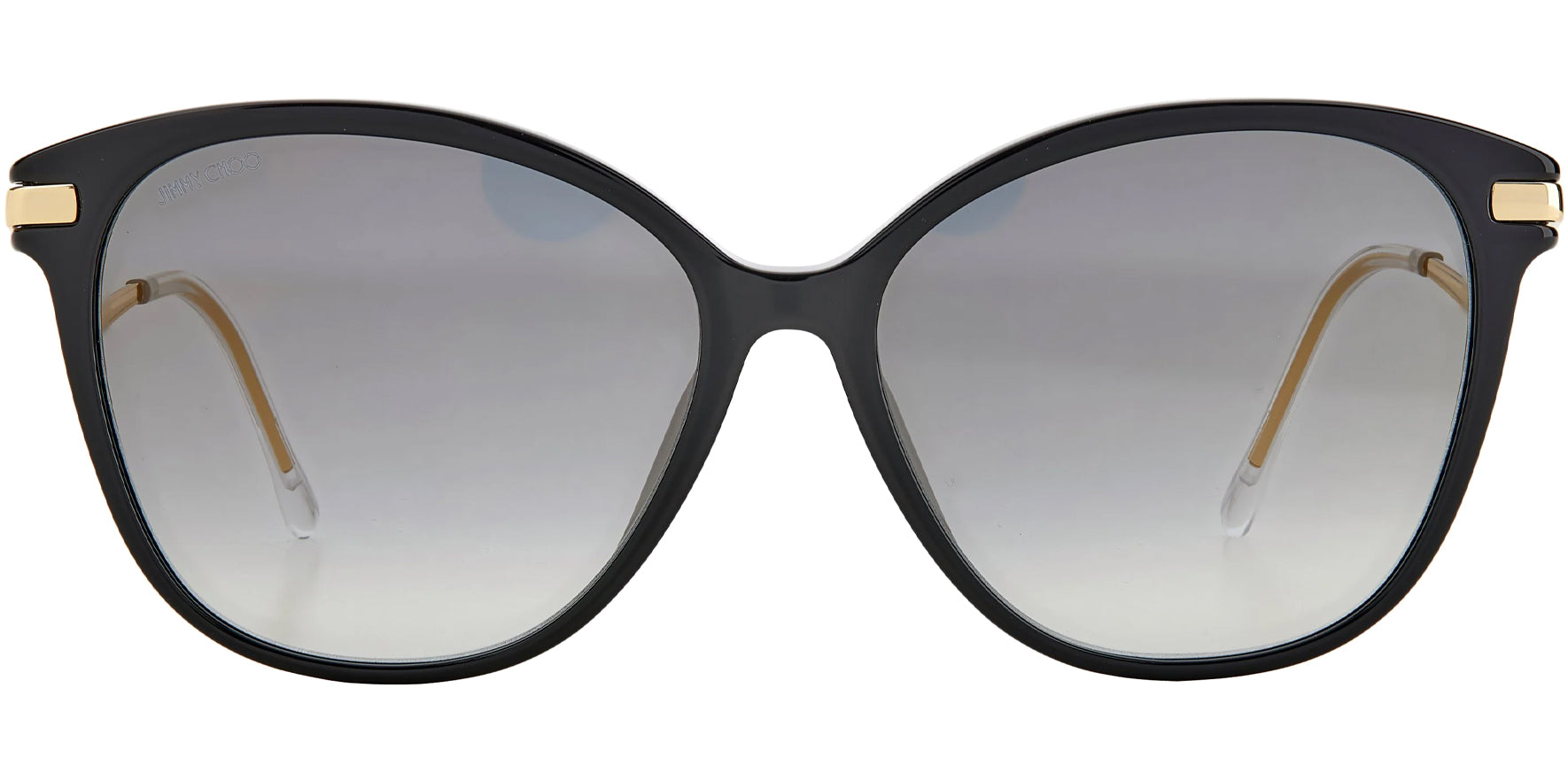 Jimmy Choo Peg Black/Gold-Tone Cat Eye w/ Gradient Lens - Eyedictive