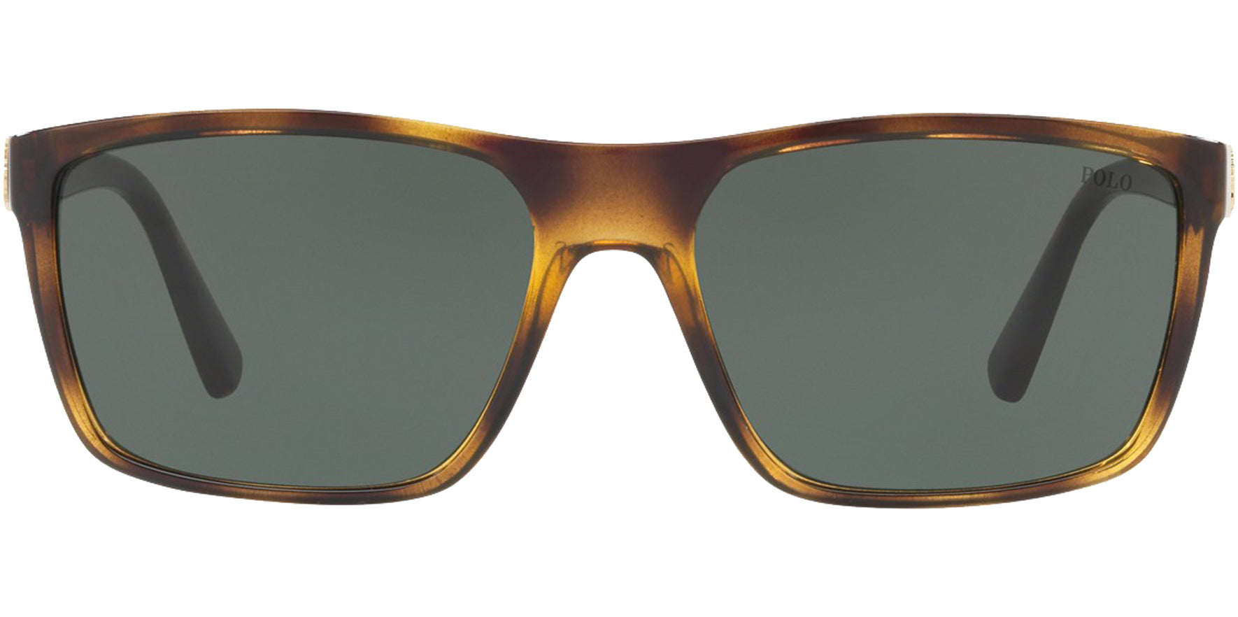 Polo Ralph Lauren Transparent Dark Havana Square - Eyedictive