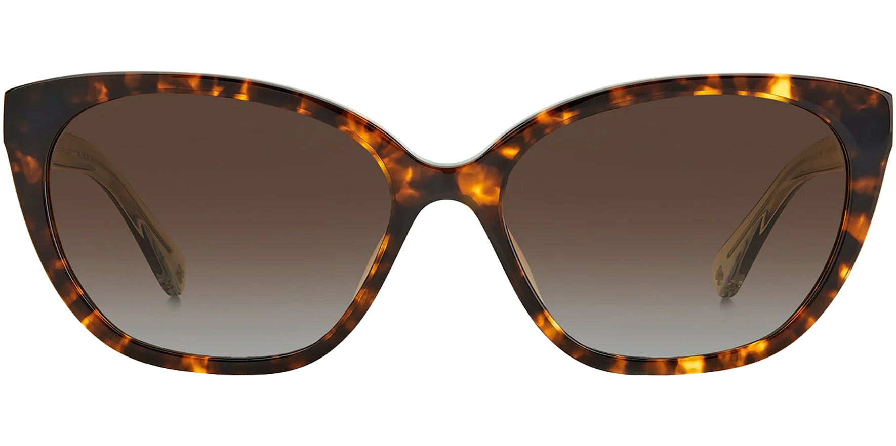 Kate Spade Philippa Polarized Havana Rectangle Cat Eye