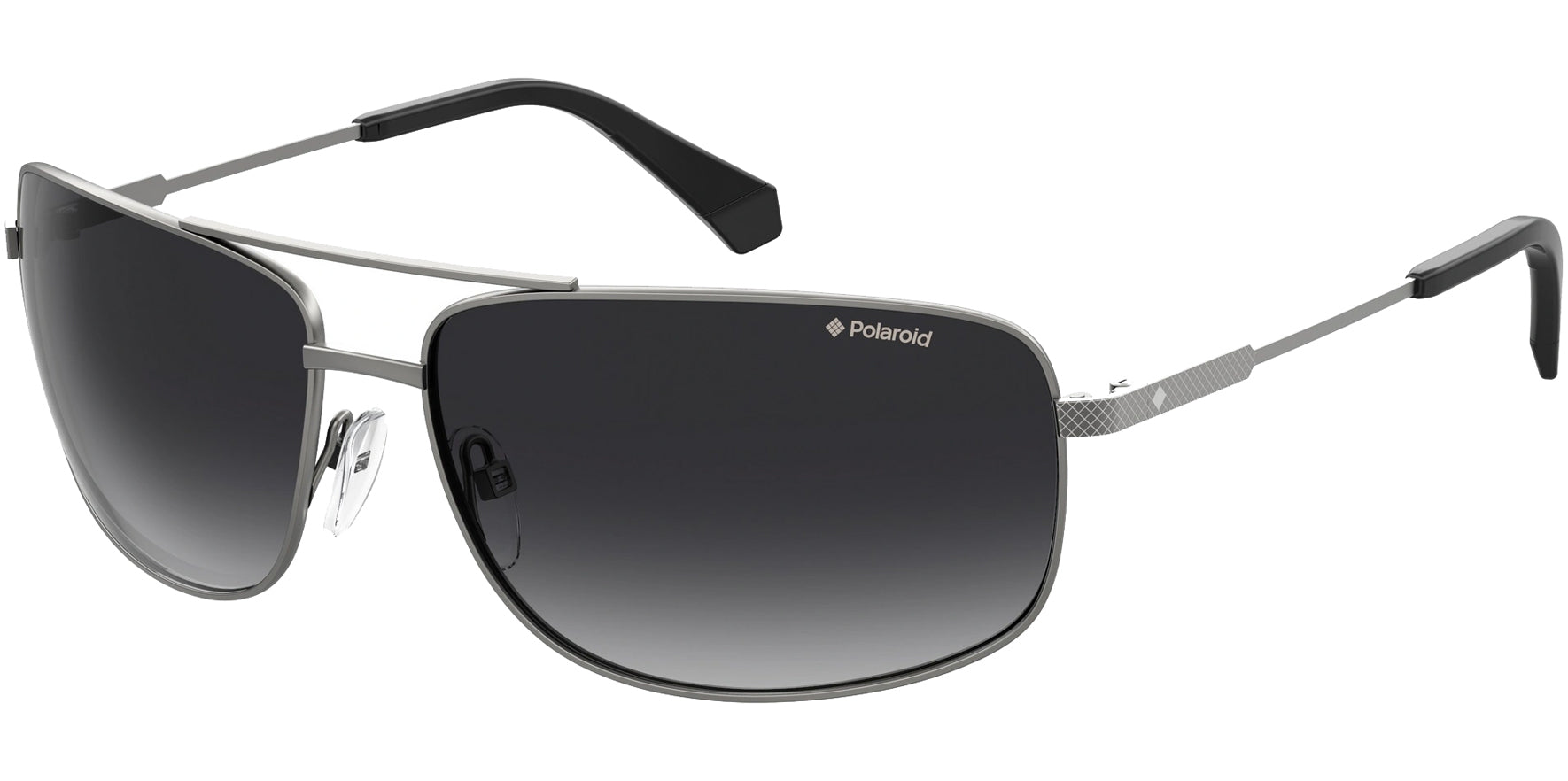 Polaroid Polarized Semi-Matte Dark Ruthenium Navigator w/ Gradient Lens