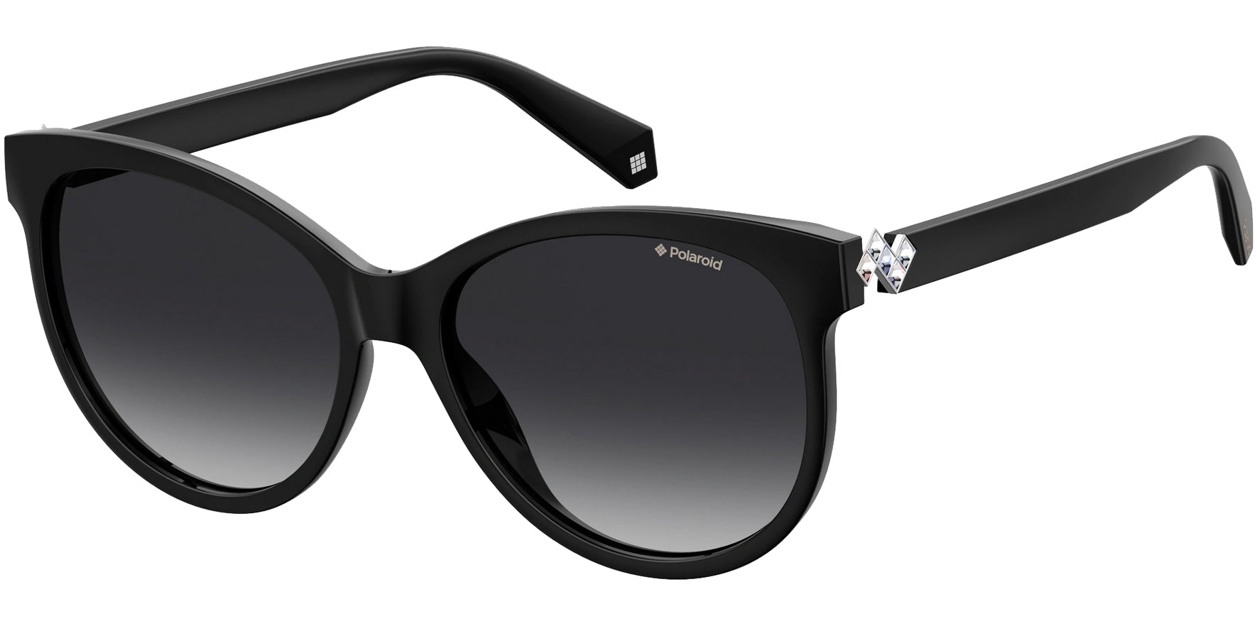 Polaroid Polarized Black Cat Eye w/ Gradient Lens