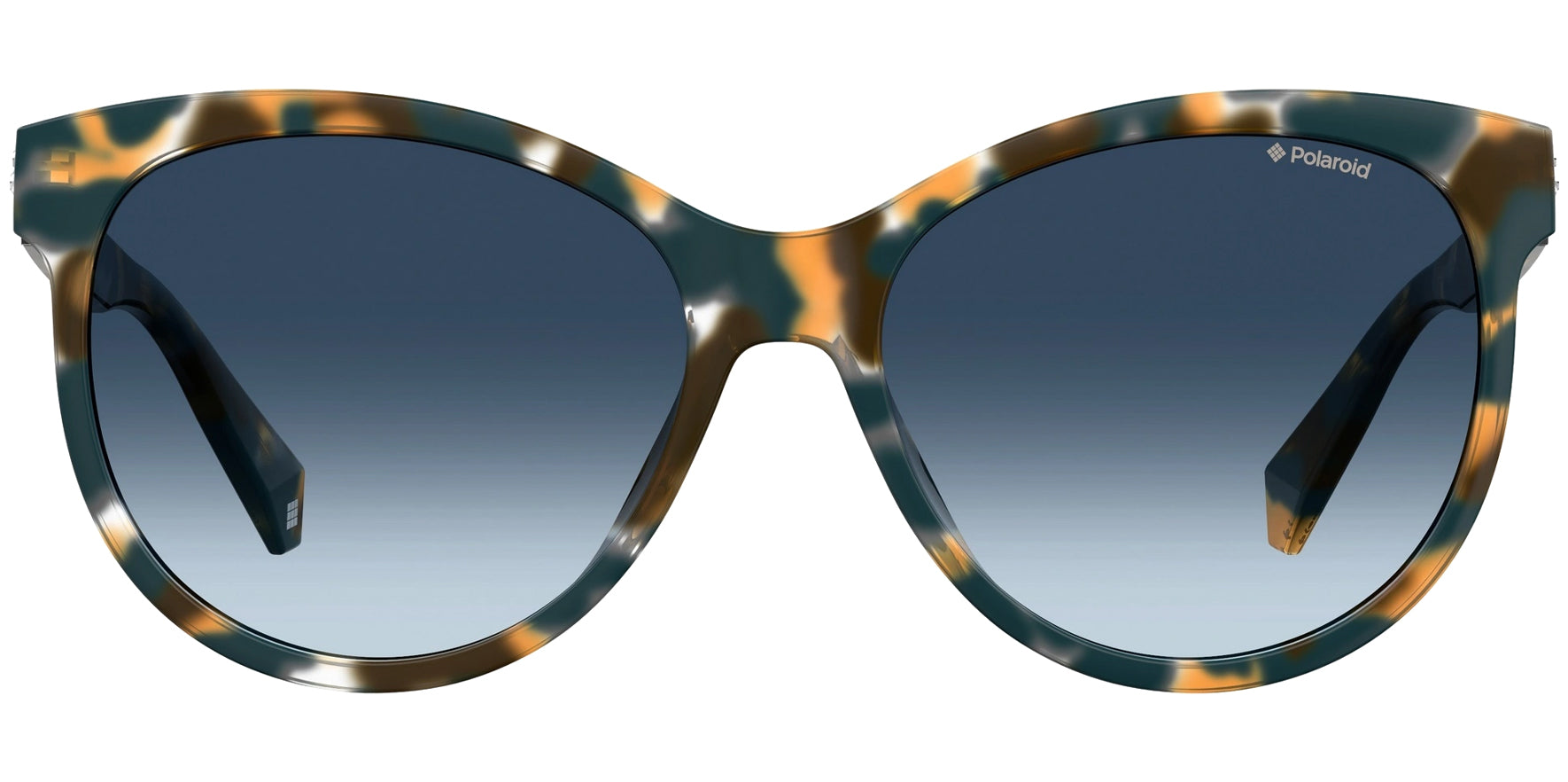 Polaroid Polarized Teal Havana Cat Eye w/ Gradient Lens