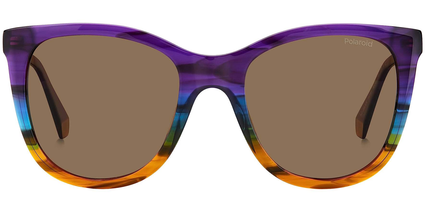 Polaroid Polarized Shaded Violet Azure Cat Eye