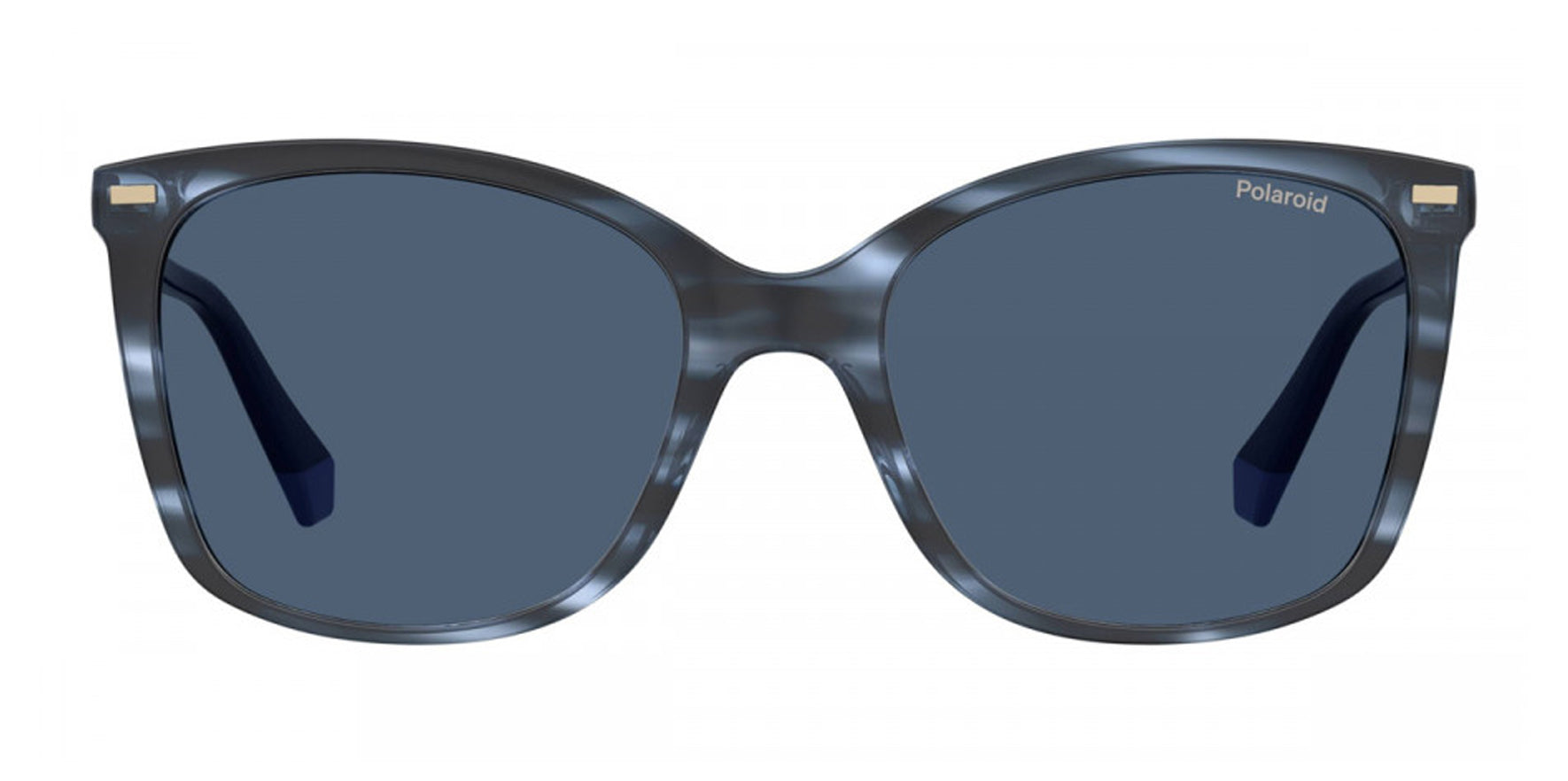 Polaroid Polarized Blue Havana Square Cat Eye