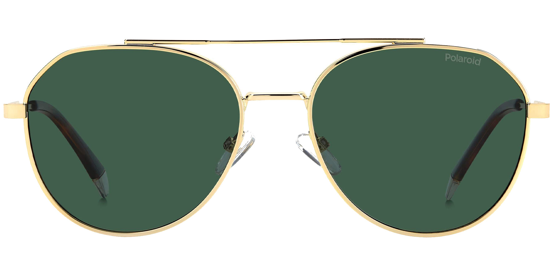 Polaroid Polarized Gold-Tone Rounded Aviator