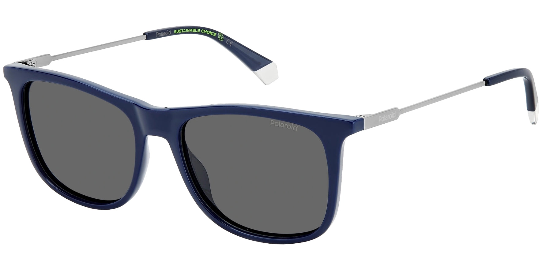 Polaroid Polarized Blue Soft Square w/ Slim Temples