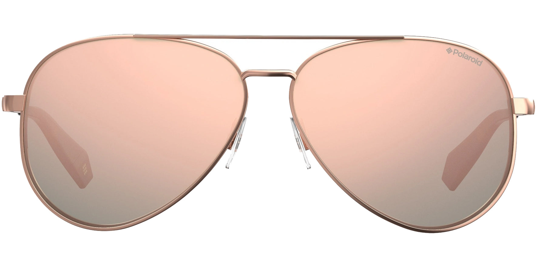 Polaroid Polarized Copper Aviator w/ Mirror Lens