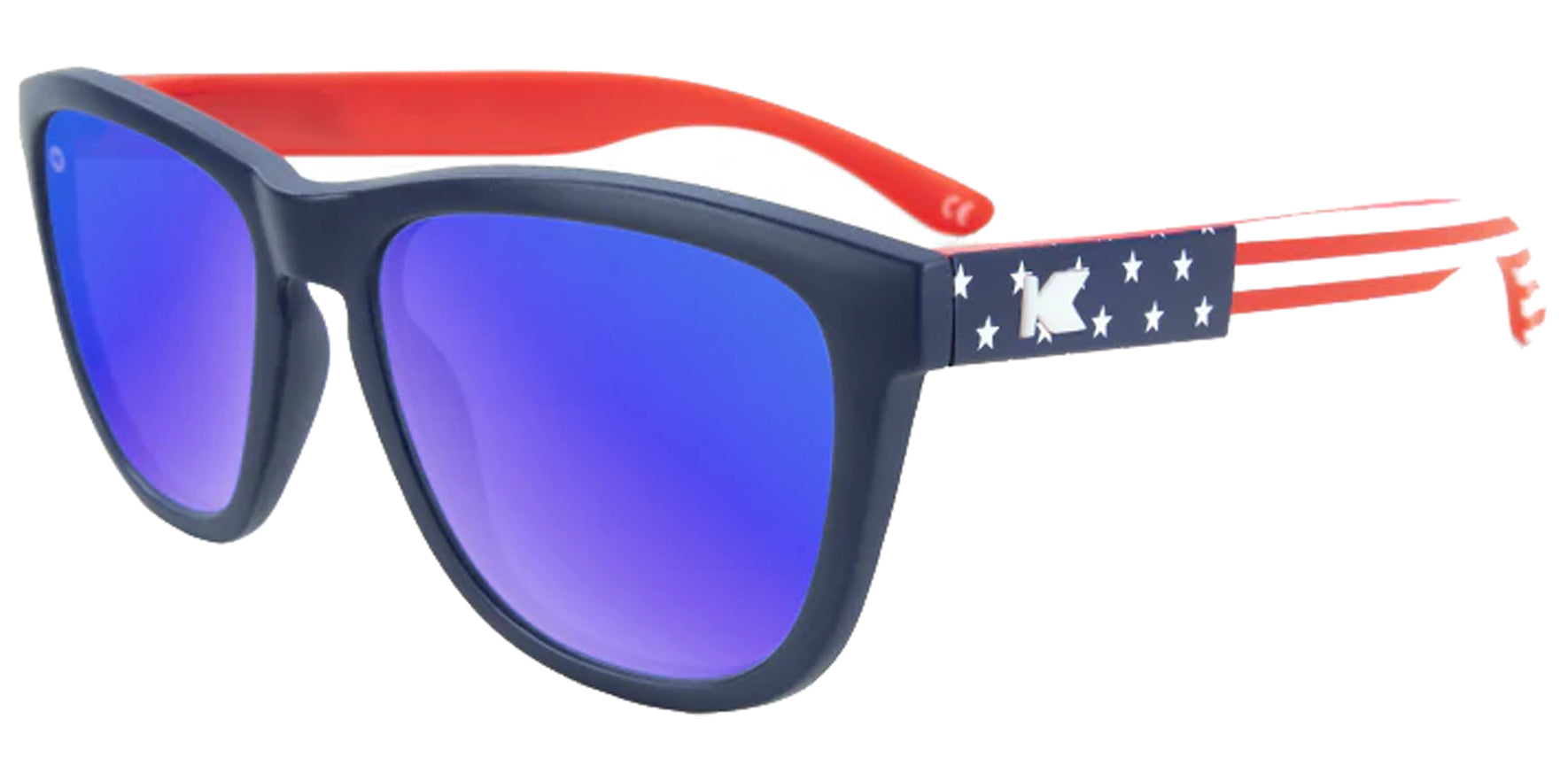 Knockaround Premiums Polarized Star Spangled Soft Square w/ Mirror Lens