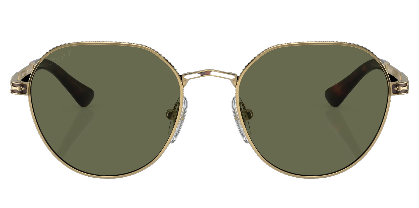 Persol Polarized Gold-Tone Havana - Eyedictive