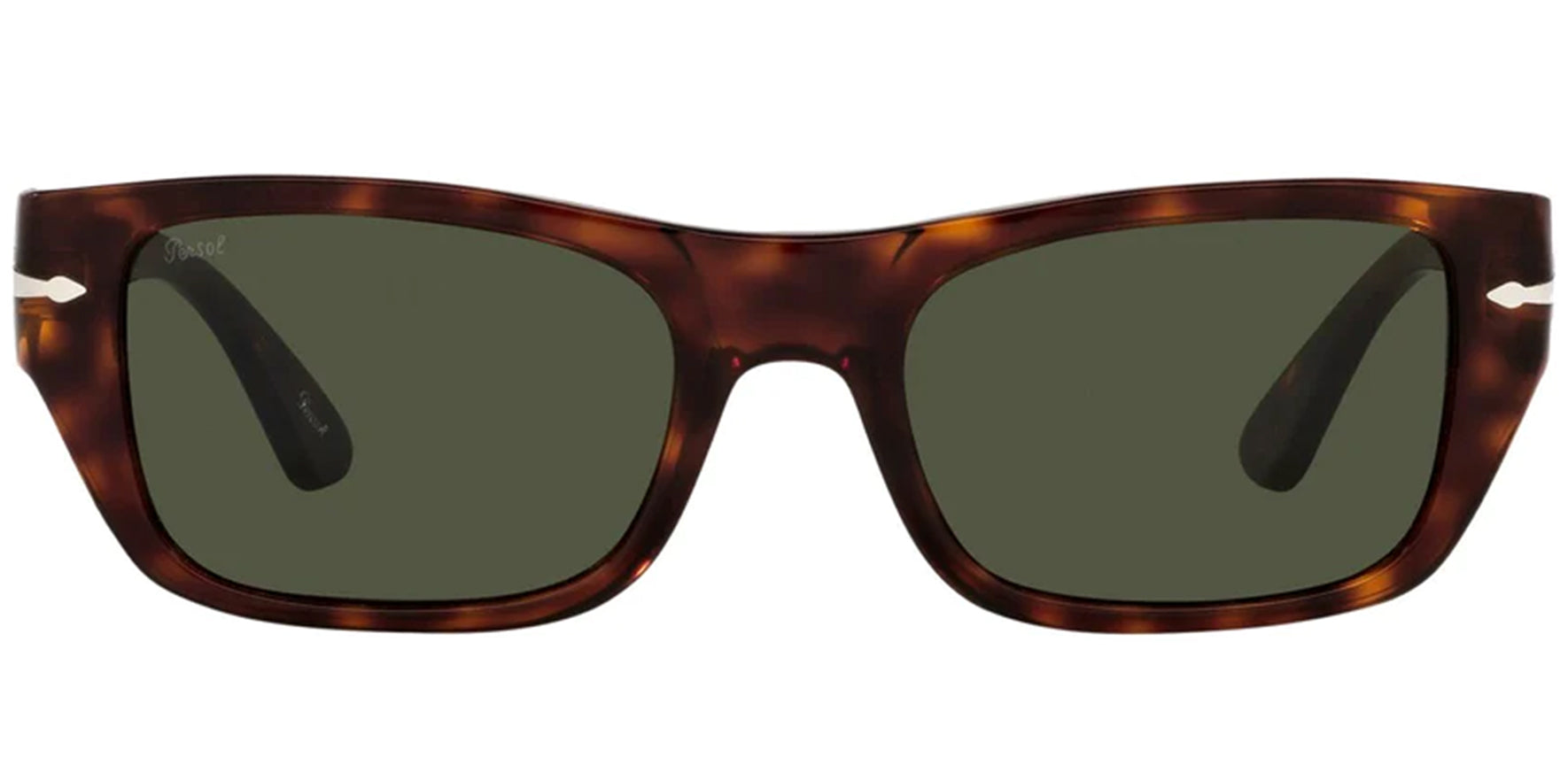 Persol Handmade Havana Rectangle w/ Glass Lens - Eyedictive