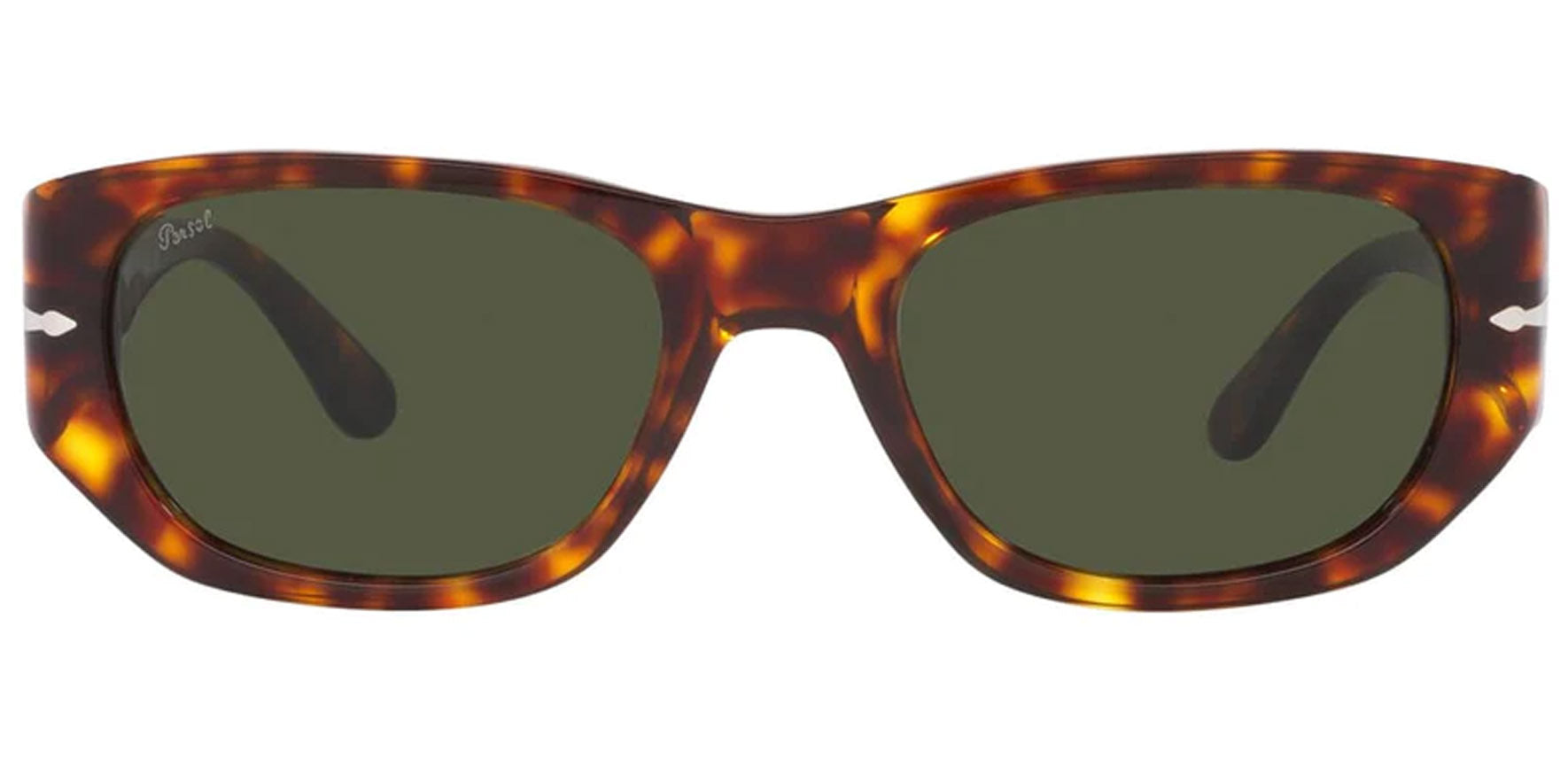 Persol Handmade Havana Rectangle w/ Glass Lens - Eyedictive