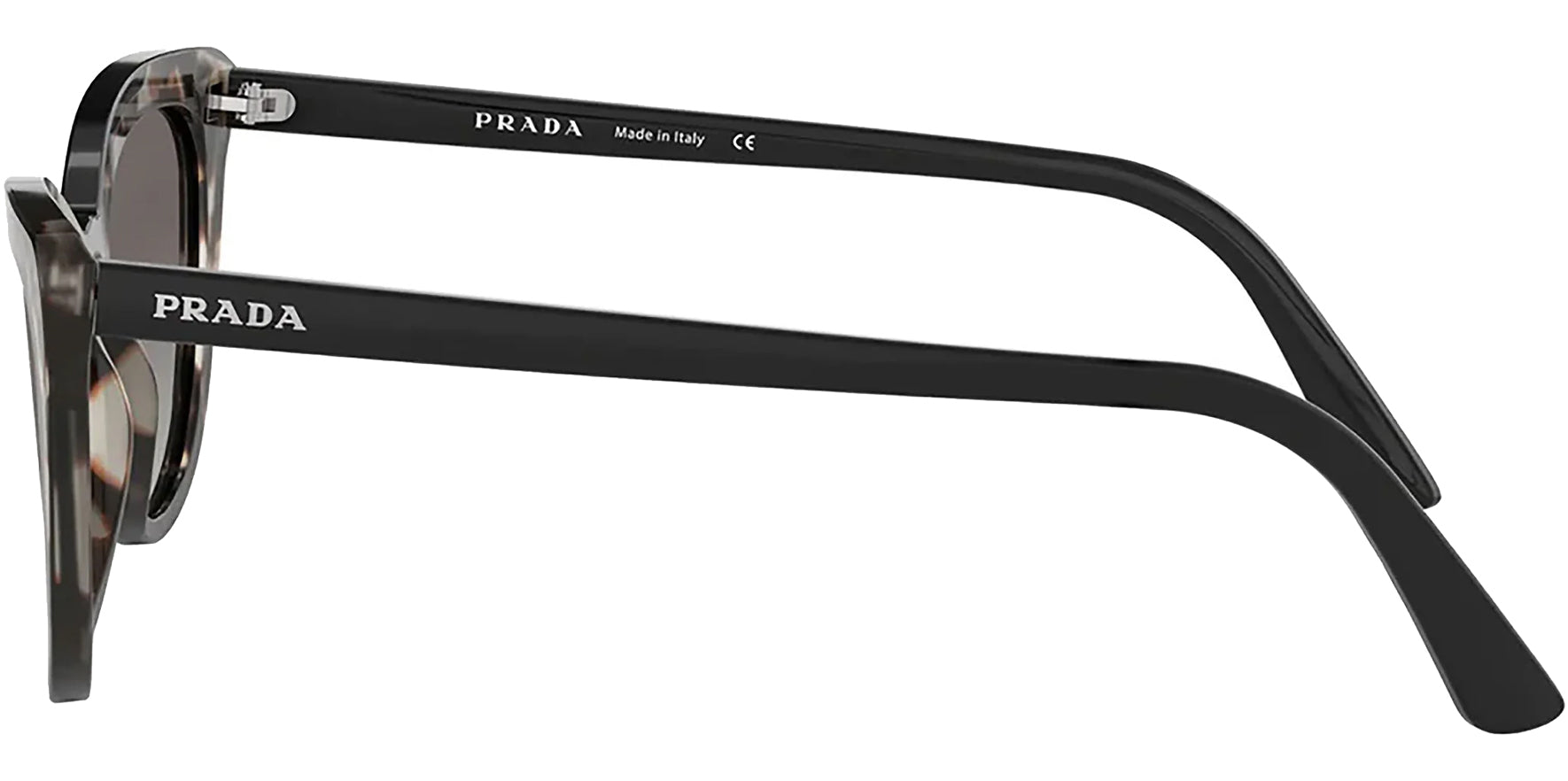 Prada Ultravox Opal Spotted Brown/Black Cat Eye w/ Gradient Lens - Eyedictive