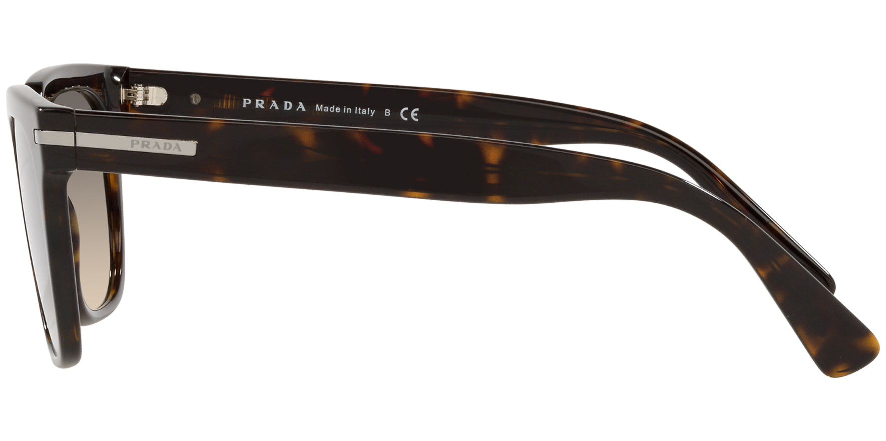 Prada Tortoise Modern Square w/ Glass Gradient Lens - Eyedictive