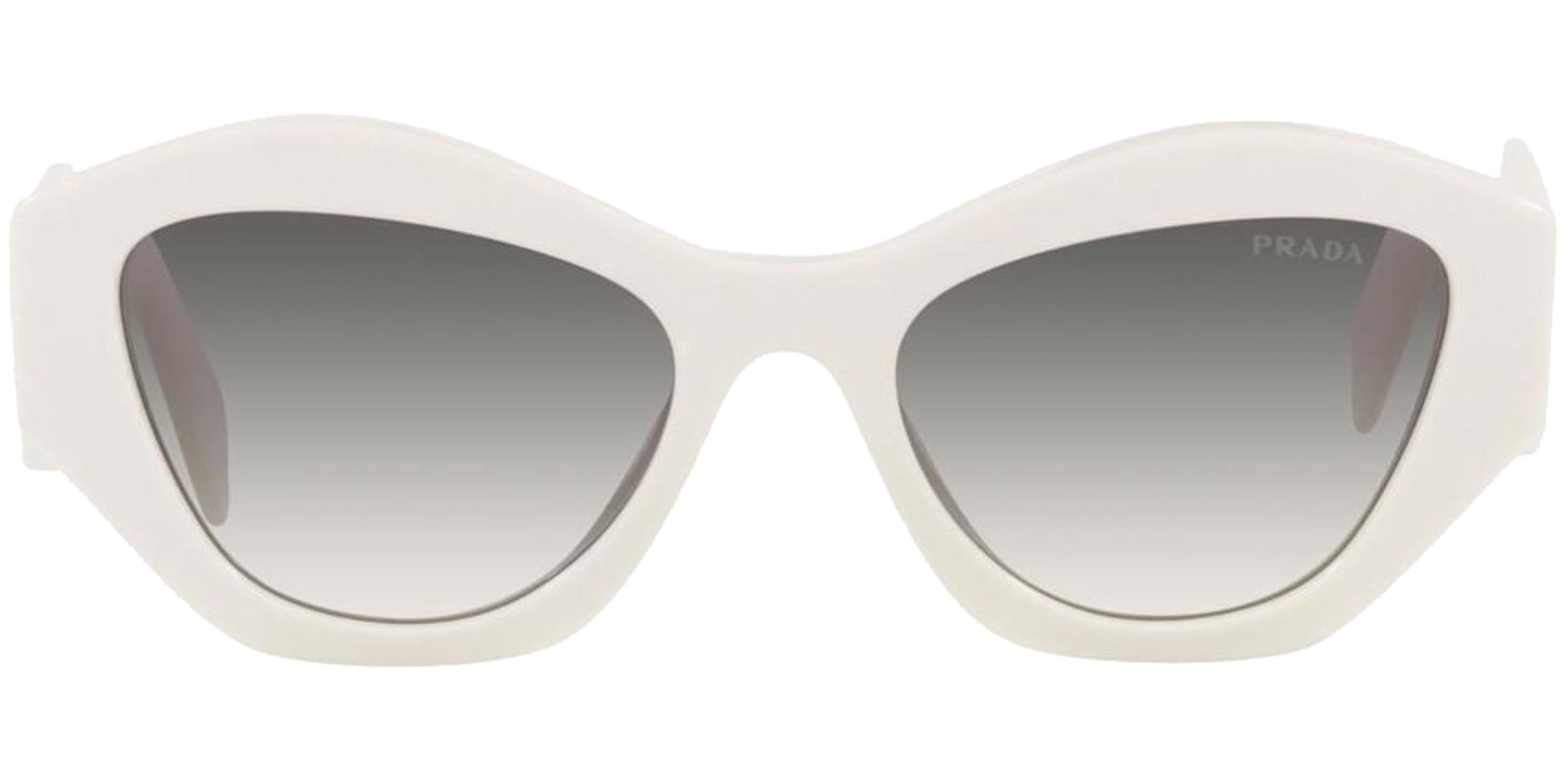 Prada White Cat Eye w/ Gradient Lens - Eyedictive