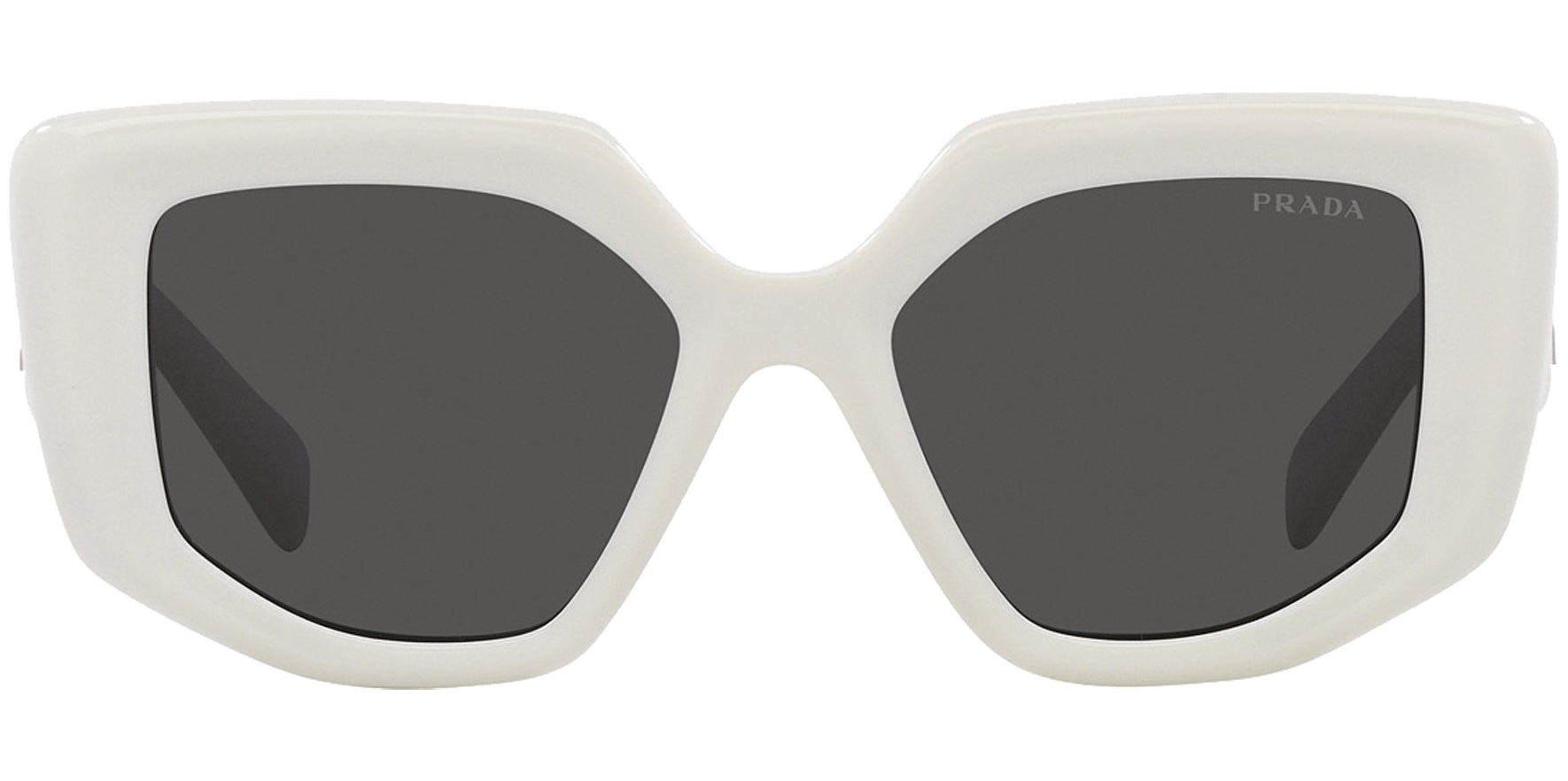 Prada Talc Geometric Squared Cat Eye - Eyedictive