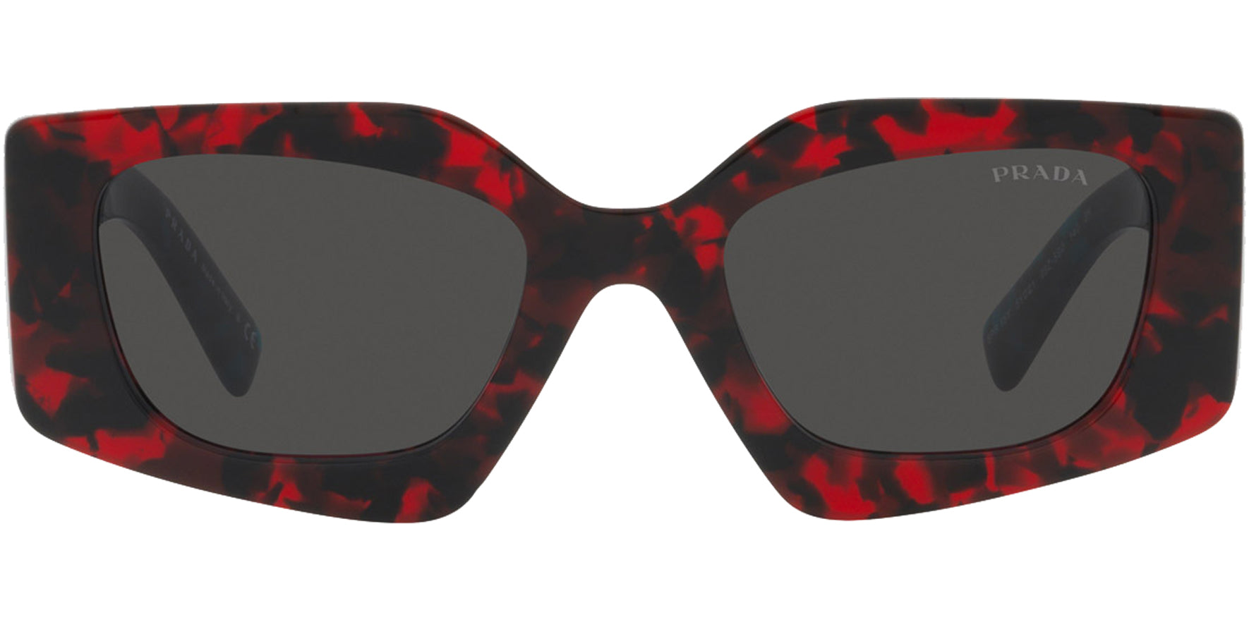 Prada Alt Fit Scarlet Tortoise Geometric Butterfly - Eyedictive