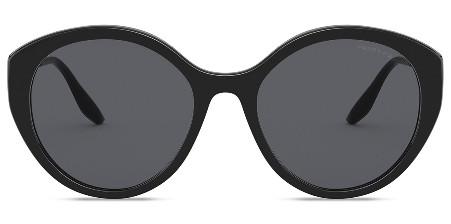 Prada Polarized Black Oval Butterfly - Eyedictive