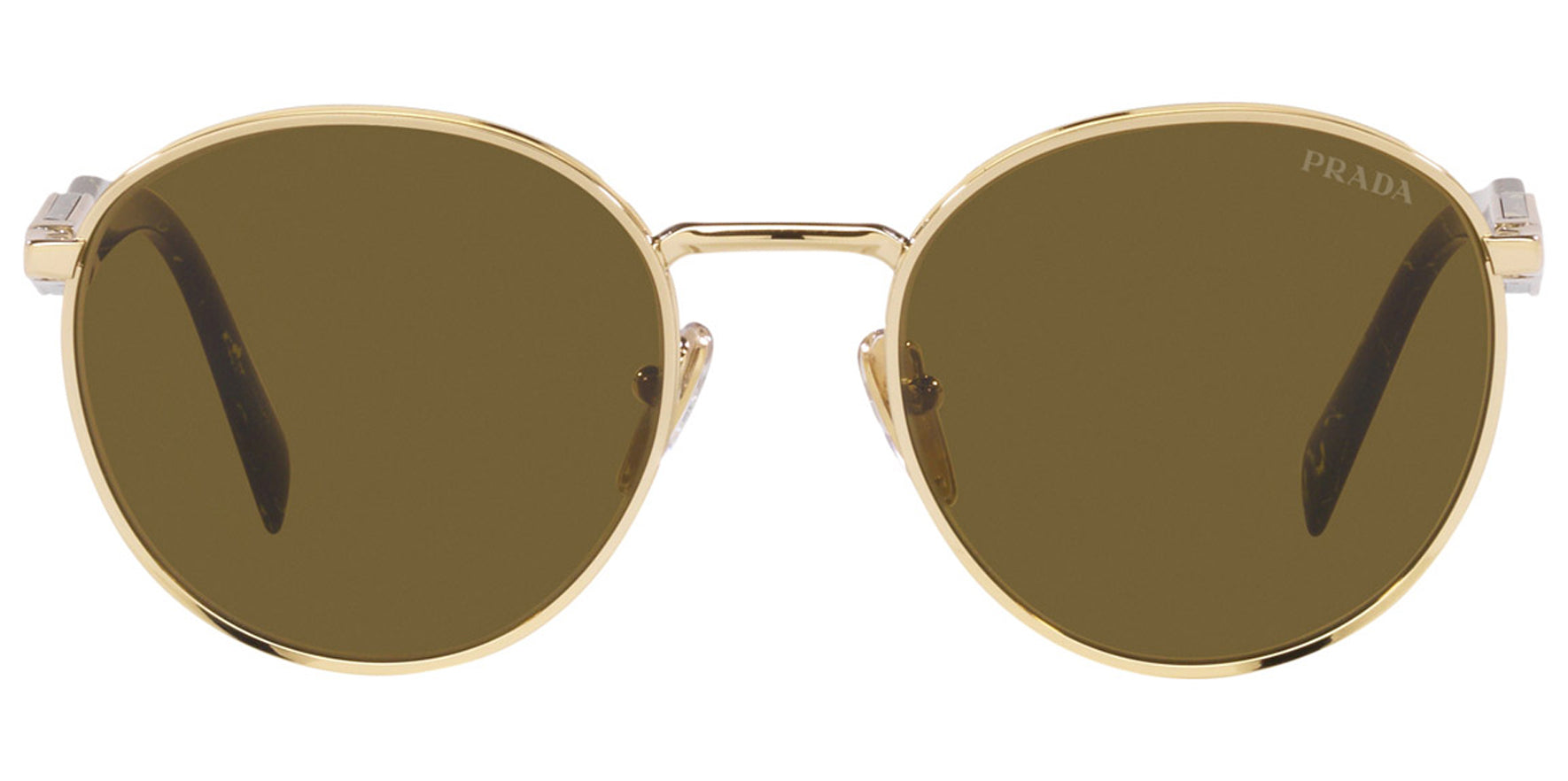 Prada Pale Gold-Tone Round - Eyedictive