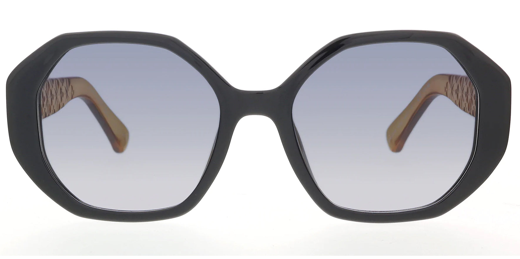 Kate Spade Preslee Black Geometric Round - Eyedictive