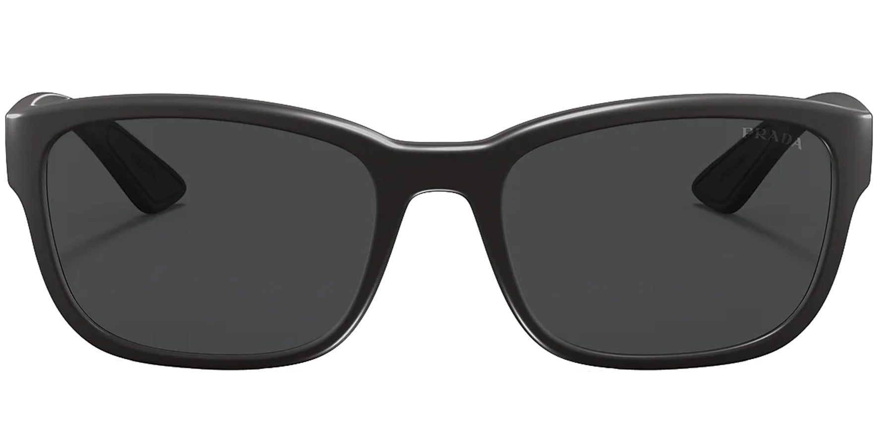 Prada Linea Rossa Demi-Shiny Black Square Sport - Eyedictive