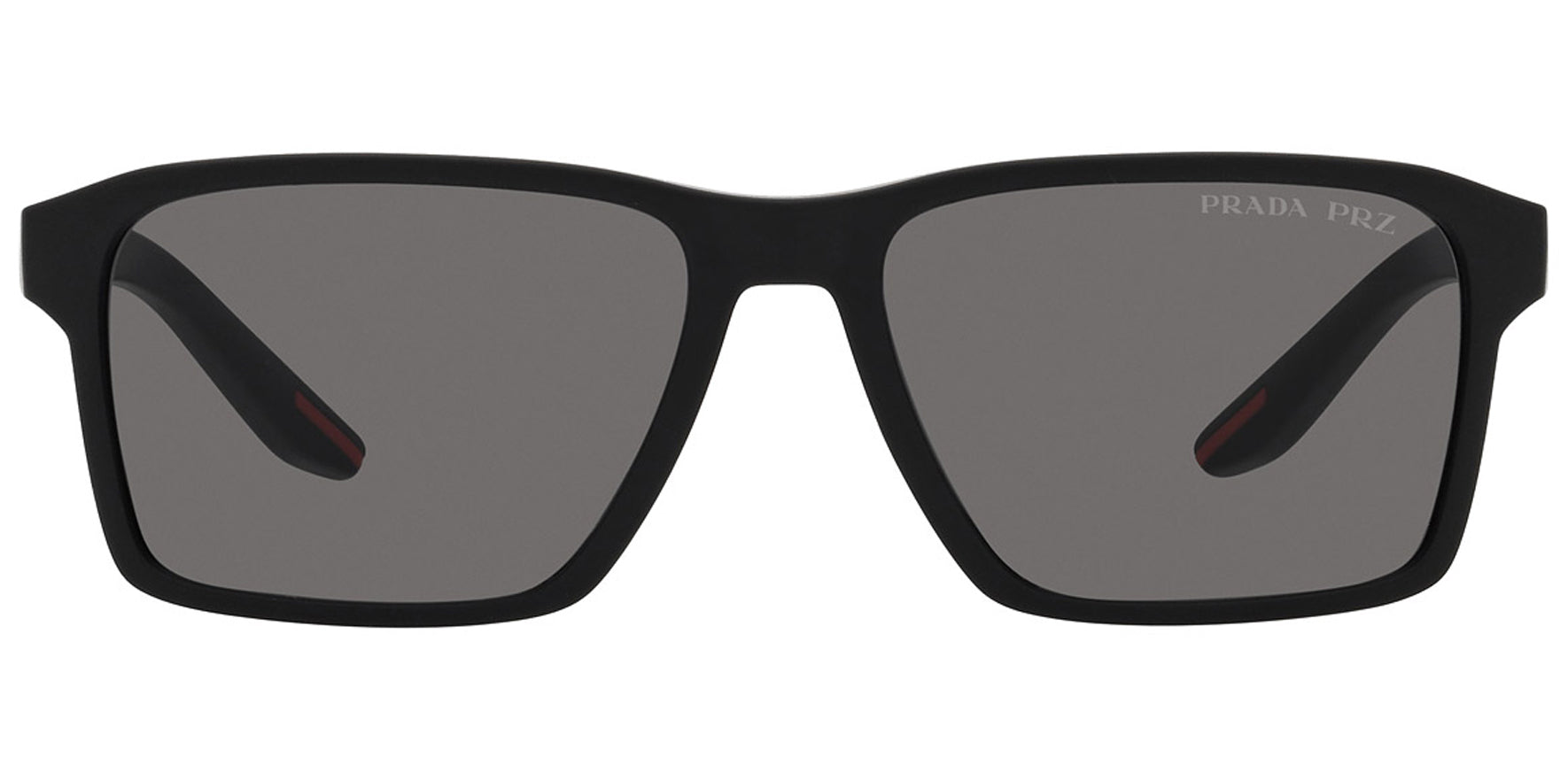 Prada Linea Rossa Polarized Black Rubber Rectangle - Eyedictive