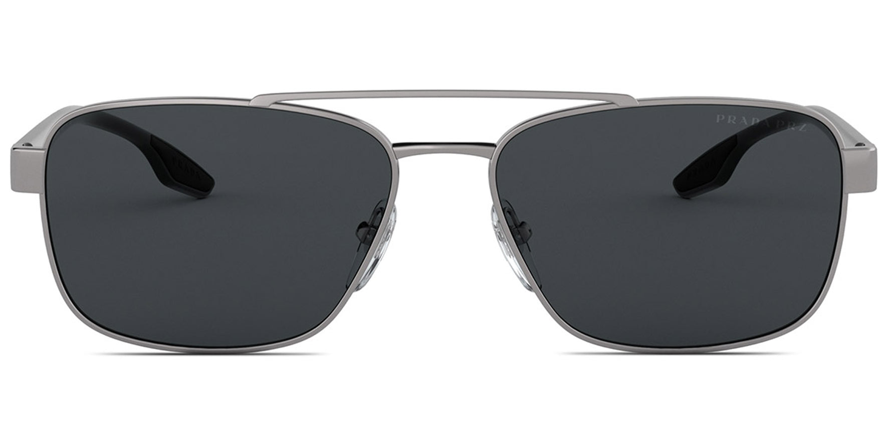 Prada Linea Rossa Polarized Gunmetal Aviator - Eyedictive