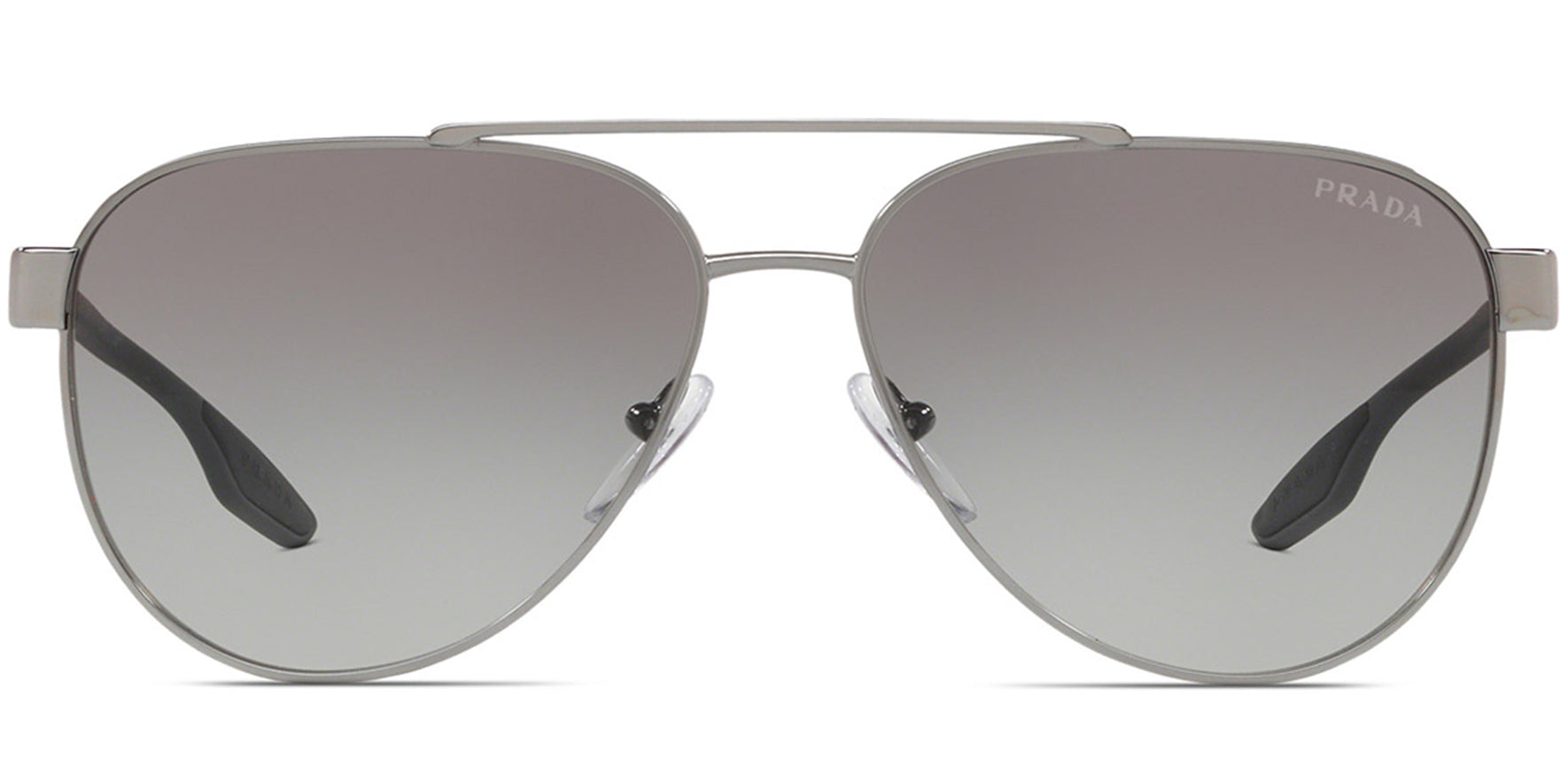 Prada Linea Rossa Gunmetal Aviator w/ Gradient Lens - Eyedictive