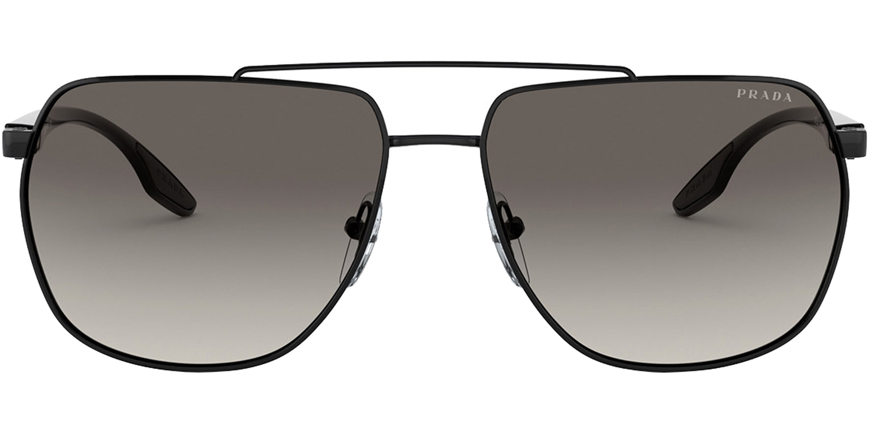 Prada Linea Rossa Black Navigator Sunglasses - Eyedictive