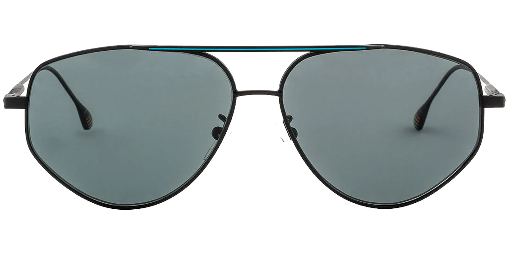 Paul Smith Drake Polarized Matte Black Aviator - Eyedictive