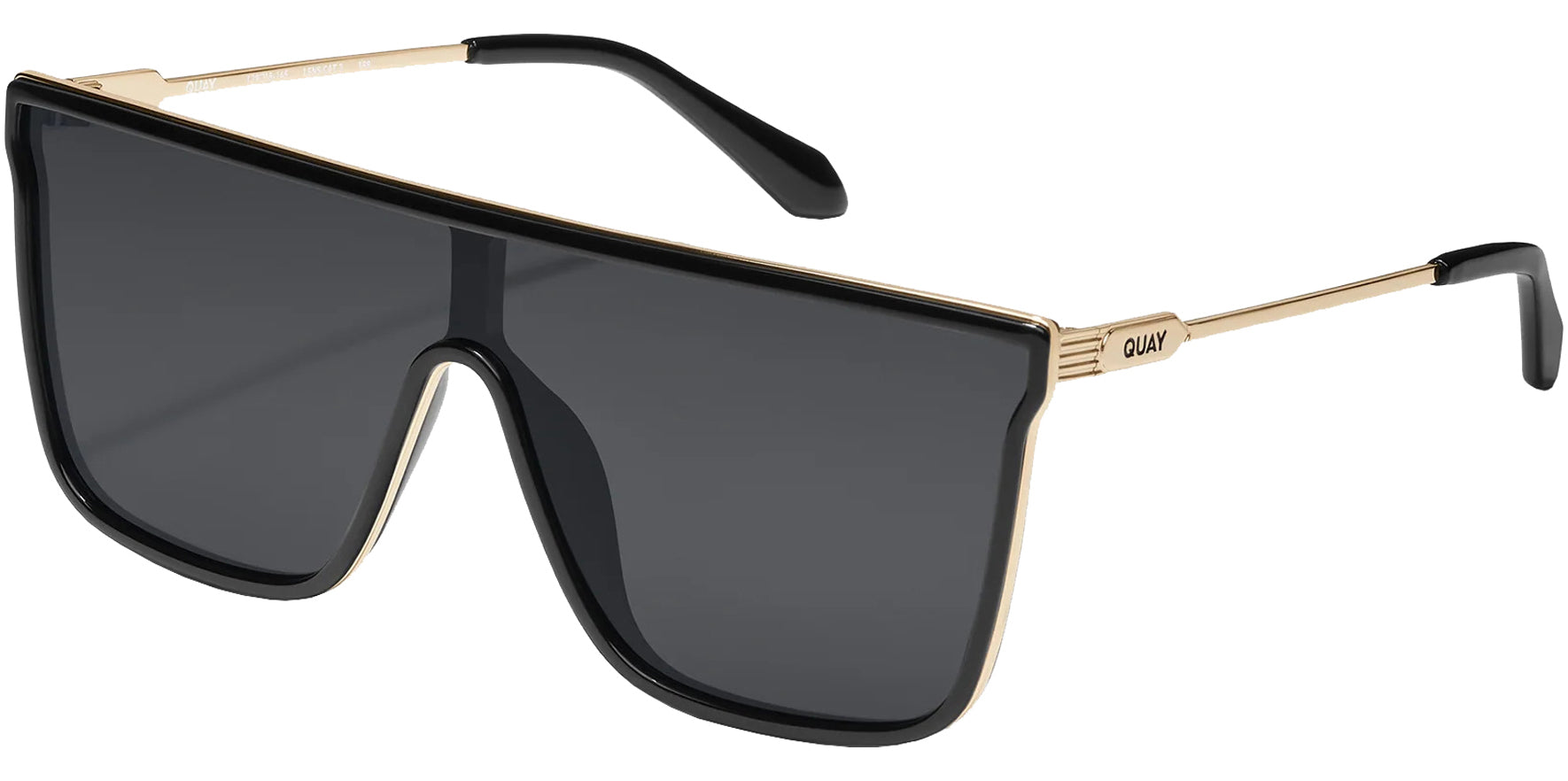 Quay Nightfall Remixed Polarized Black Pilot Shield