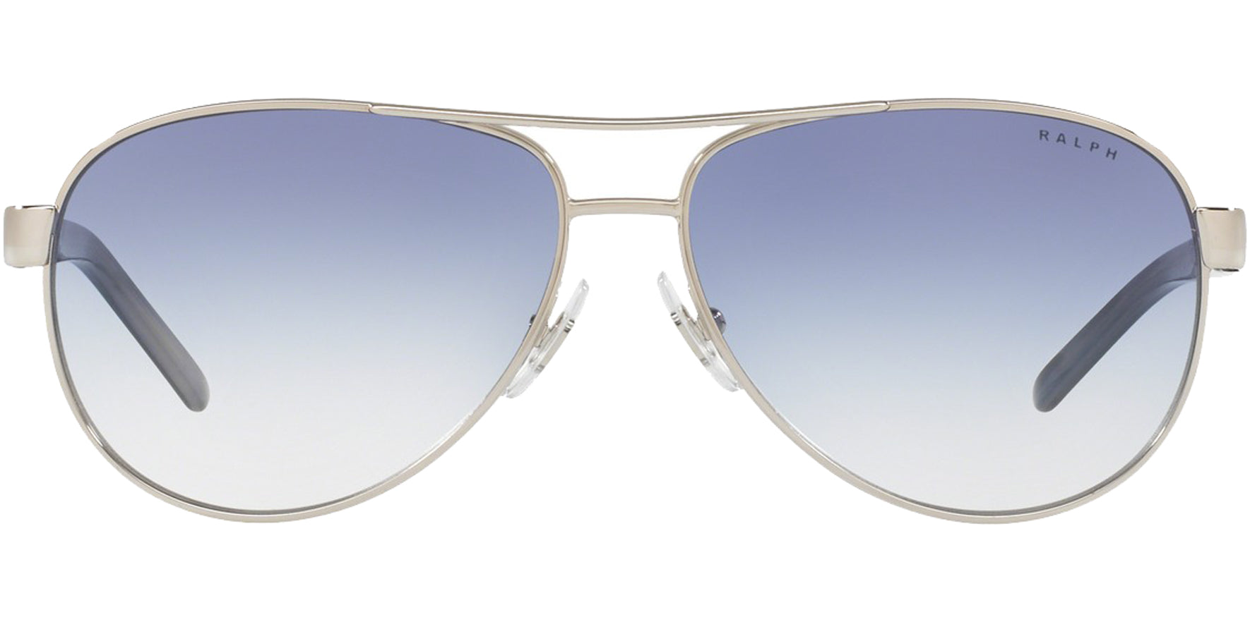 Ralph Lauren Shiny Silver-Tone Aviator w/ Gradient Lens - Eyedictive